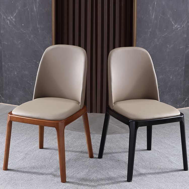Wood Industrial Dining Chair with Color Cushion Solid Chair for Dining Room