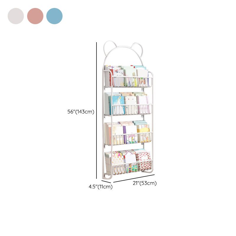 Wall Mounted Metal Bookshelf Children's Picture Book Display Rack