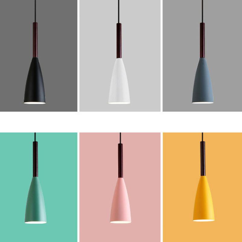 1 Light Metal Suspension Pendant Modern Triangle Dining Room Hanging Light Fixtures