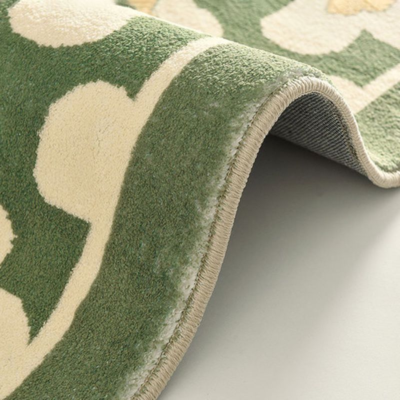 Stylish Modern Area Carpet Floral Pattern Polyester Area Rug Stain Resistant Area Rug for Home Decor