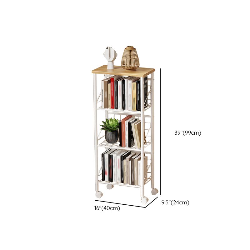 Standard Bookshelf Engineered Wood Scandinavian Open Back with Shelves