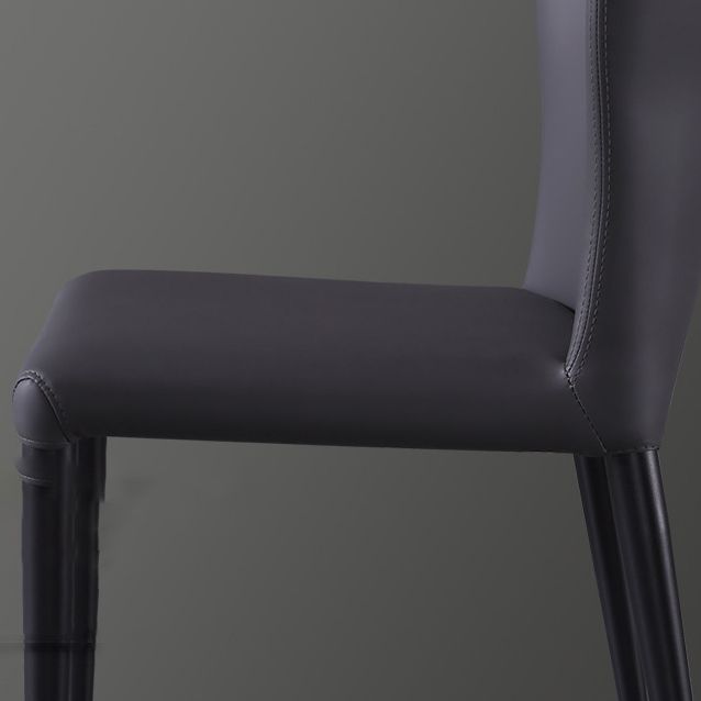 Faux Leather Kitchen Dining Chairs Wingback Parsons Dining Chairs