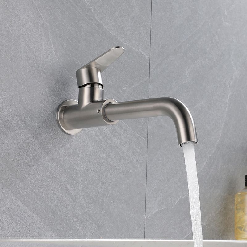 Modern Style Faucet Wall Mounted Single Lever Handle Faucet for Bathroom