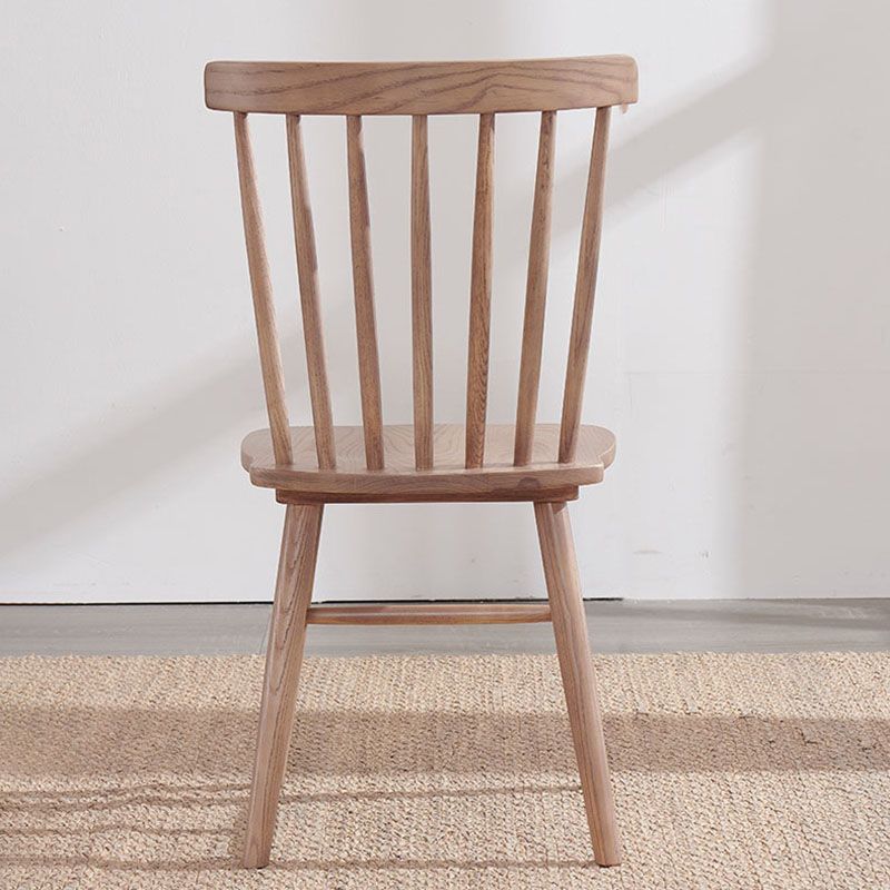 Scandinavian Armless Side Chair Wood Dining Side Chair for Home
