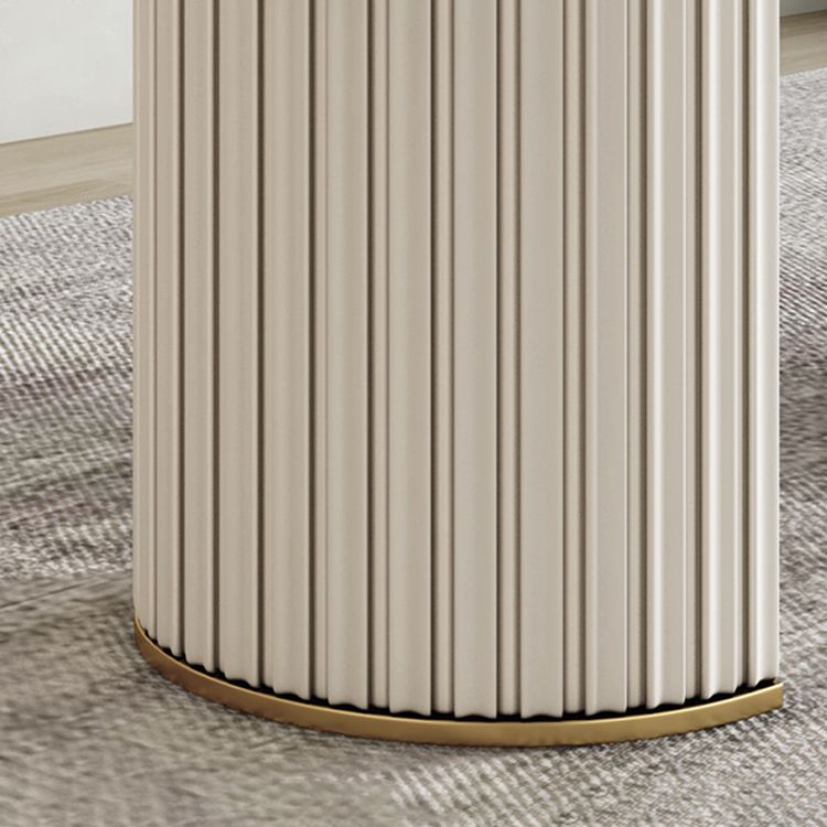 1/2/5/6/7 Pcs Metal Modern Dining Set with Oval Shape Table Dinette Set