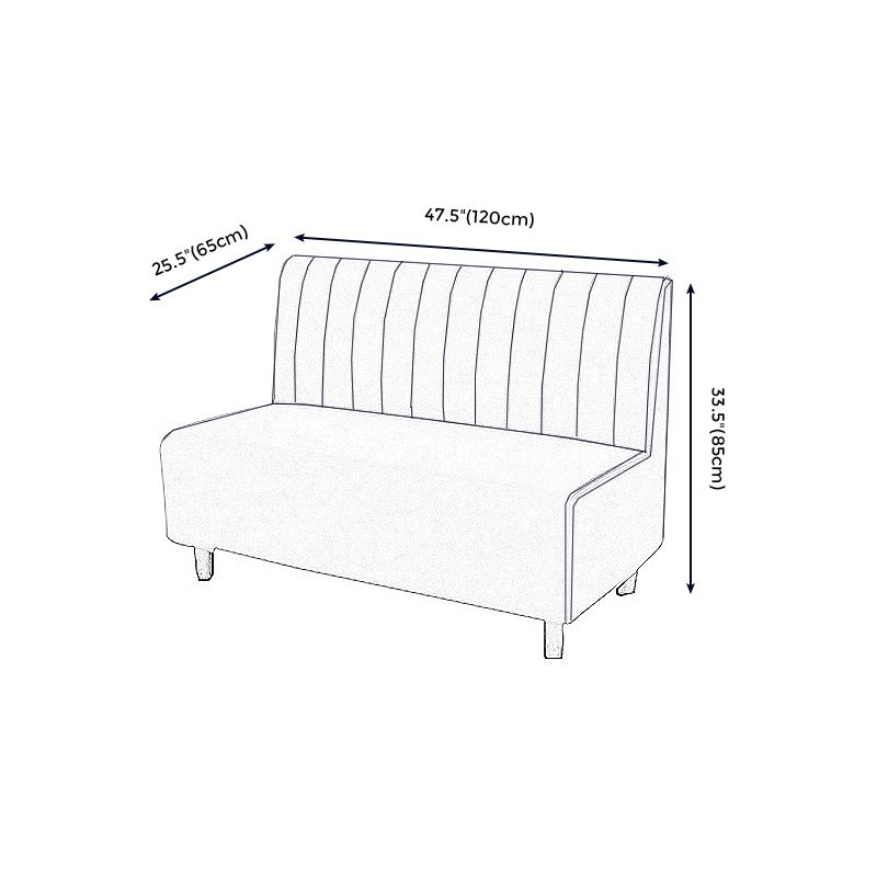 Divano glam contemporaneo oro 47,27 "d x 25,59" w x 33,46 "divano a 2 posti per ristorante