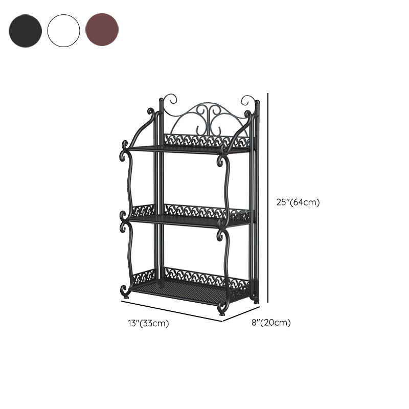 Standard Contemporary Bookcase Open Back Metal Bookshelf with Shelves