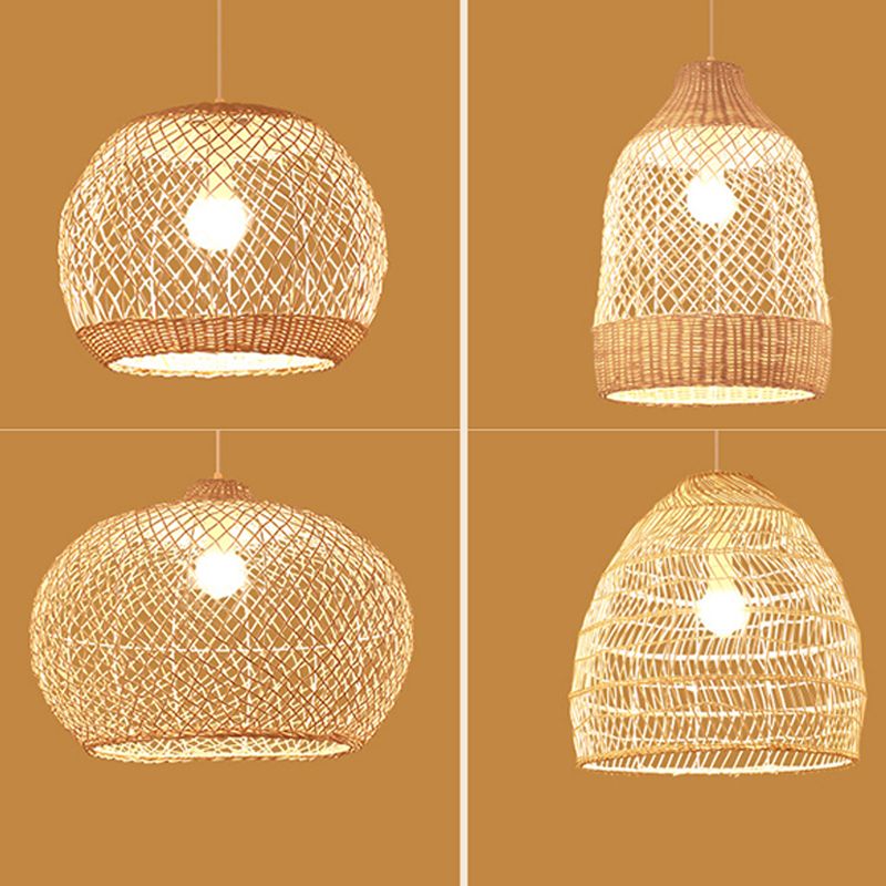 Rattan round sospeso lampada a sospensione Asia a sospensione Light Light