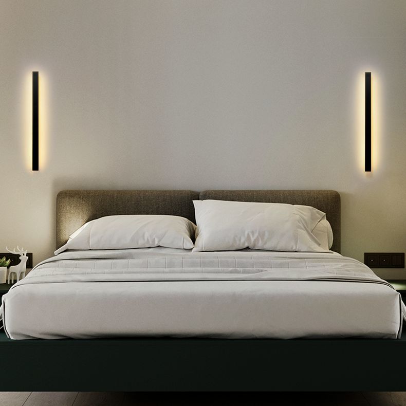 Moderner minimalistischer Stil linearer Wandleuchten Iron 1 leichte Leuchten