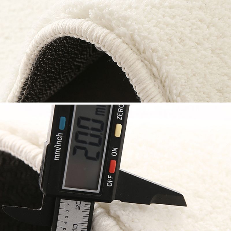 Moderner Farbblock-Teppich in Beige, Polyester-Teppich mit rutschfester Rückseite für die Inneneinrichtung