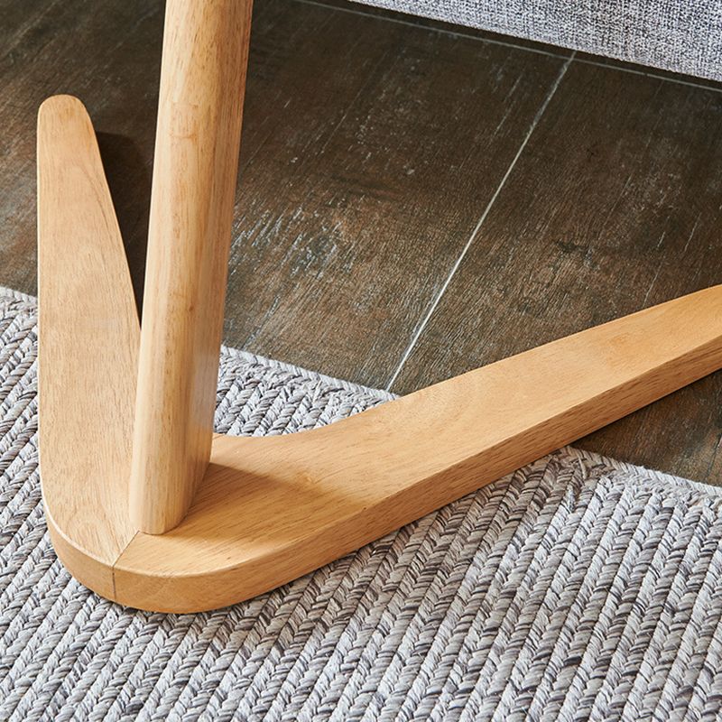 Scandinavian Solid Wood End Table Abstract Round Living Room Side Table