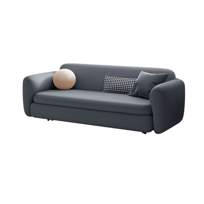 Recessed Arms Futon Sofa Bed Cushion Back Pillow Included Sleeper Sofa