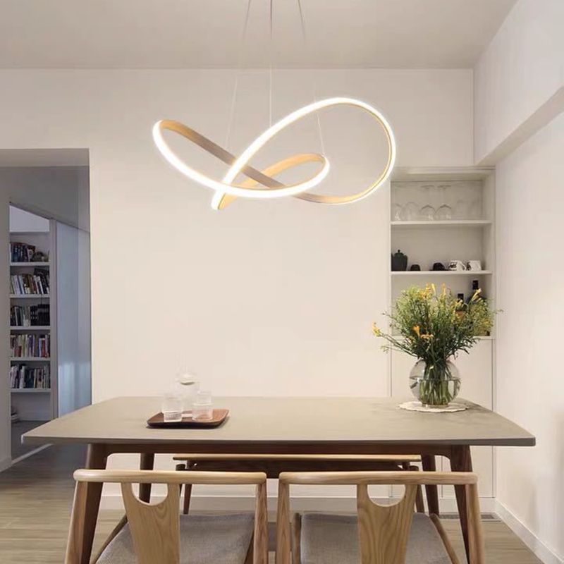 Lampada a sospensione a sospensione contemporanea a pendente a sospensione Twist per ristorante