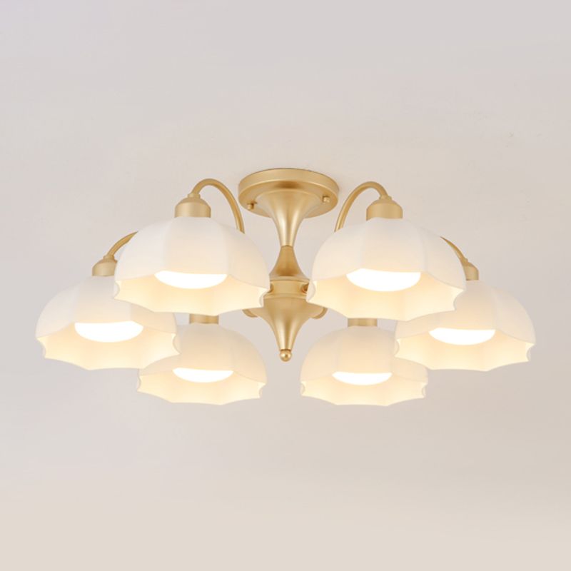Modern Simple Iron Ceiling Light Dome Shape Ceiling Lamp for Bedroom