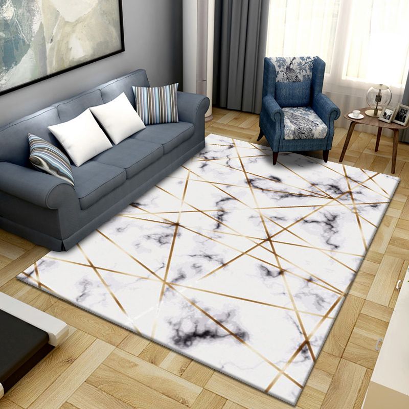 Creative Graphic Printed Carpet Polyester Rug Non-Slip Backing Indoor Rug for Home Decoration