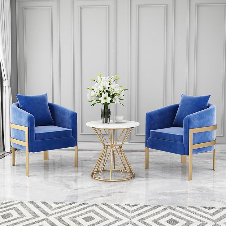 Nordic Dining Room Set with Round Sintered Stone Top and Pedestal Base Dining Furniture