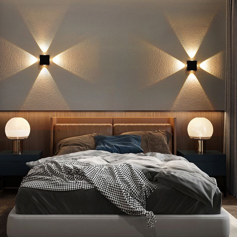 Éclairage mural moderne Lumière murale à LED multi-lumière avec art en aluminium