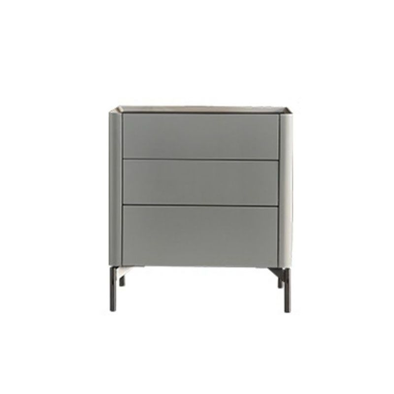 Contemporary Stone Storage Chest Vertical Bedroom Chest with Drawers