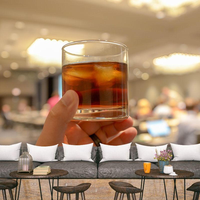 Contemporary Wine Wall Mural Moisture Resistant Photography Style for Bar Shop