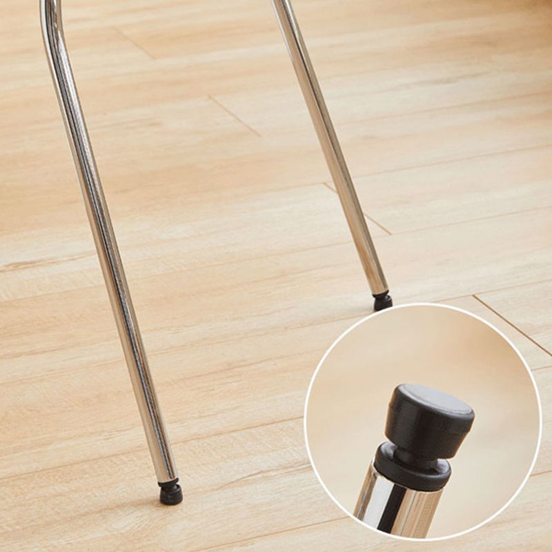 Nordic Metal Side Chair Low Back Armless Chair for Patio Use