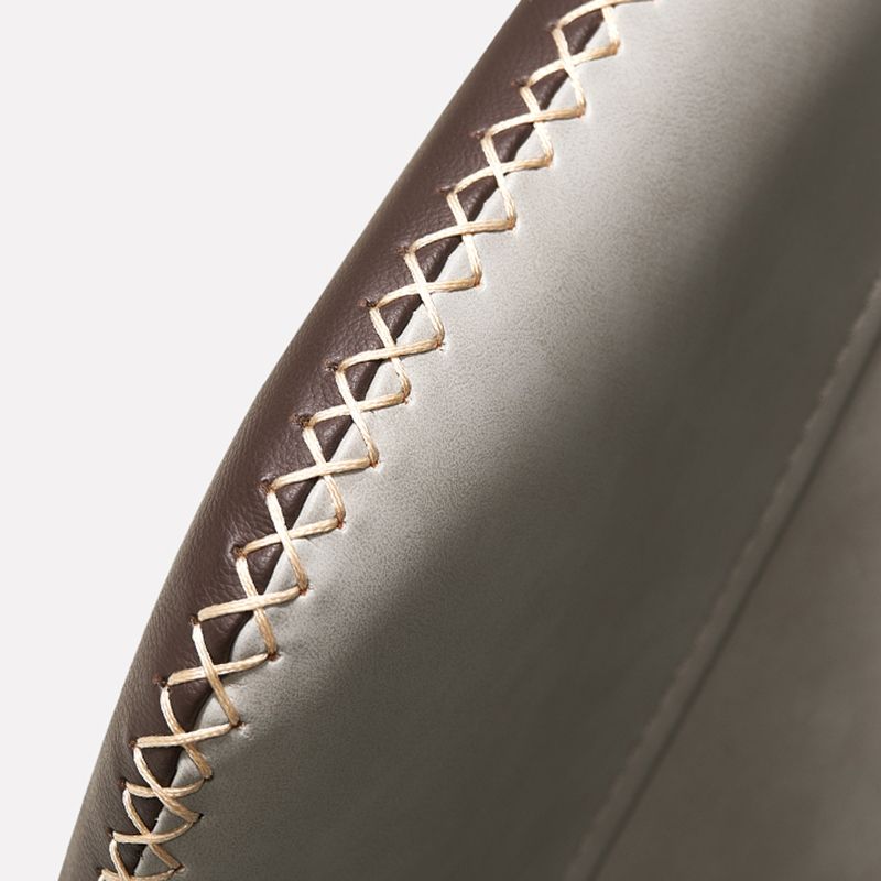 Sillas de comedor estilo moderno Sillas orejeras sin brazos para cocina con patas de metal