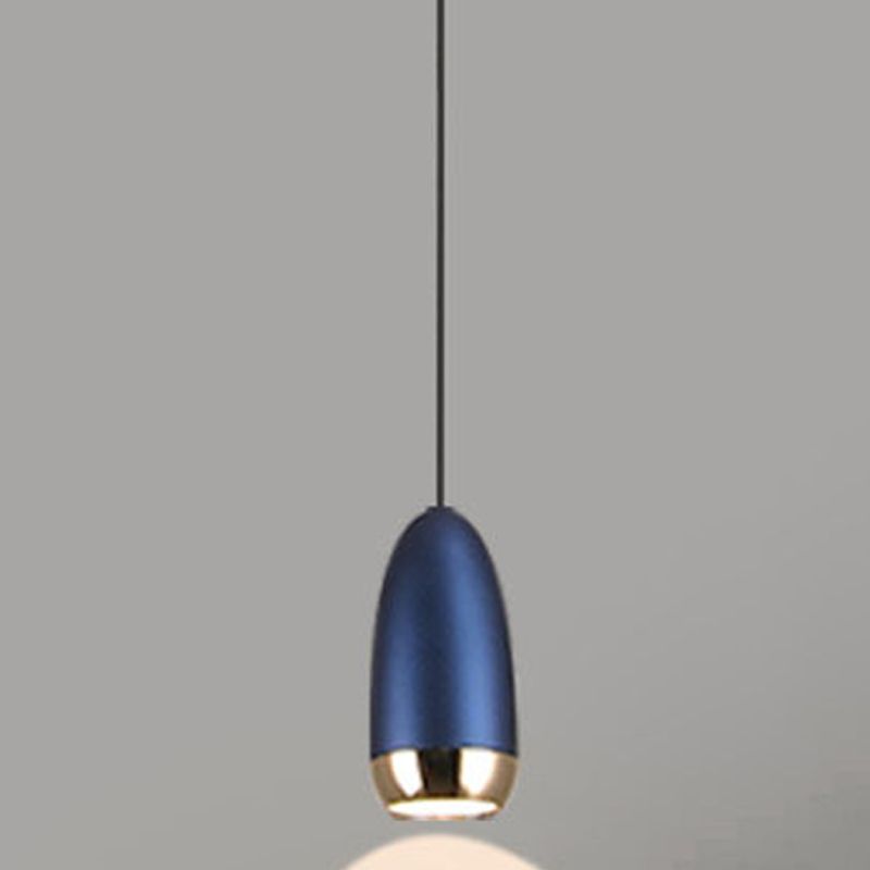 Unique Shape Hanging Lighting Modern Style Metal 1 Light Hanging Lamp for Bedroom