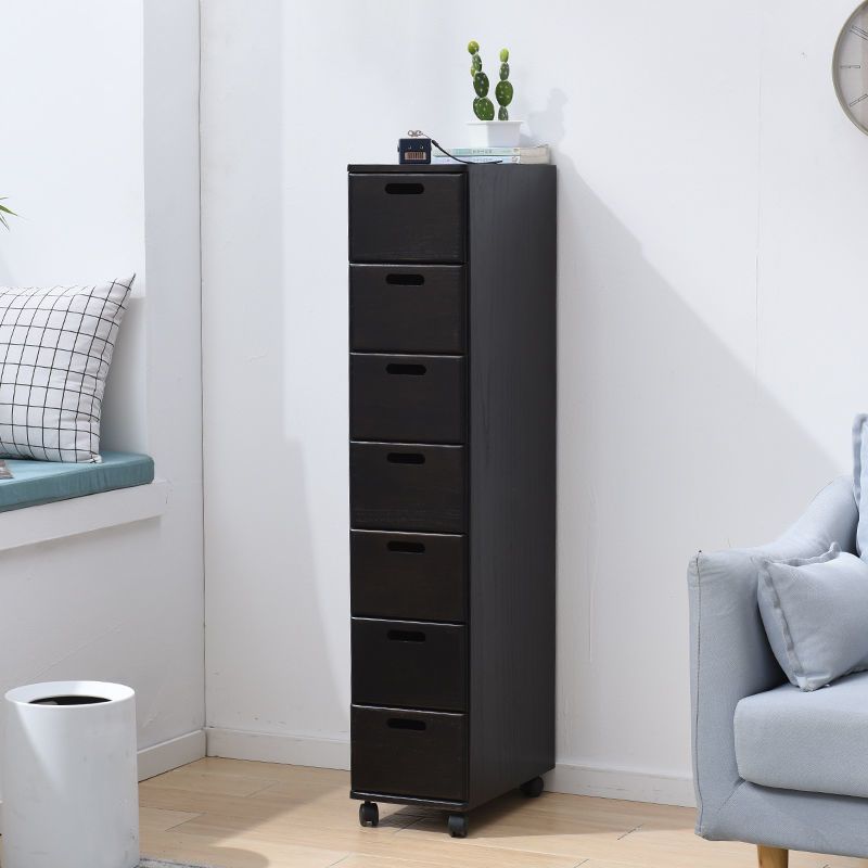Solid Wood Rectangle Accent Chest with Drawers Chest 7.87" Long