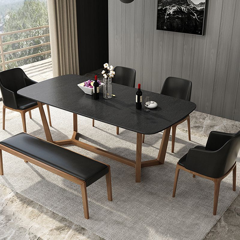 Black and Brown Dining Room Table Contemporary Dining Site Table