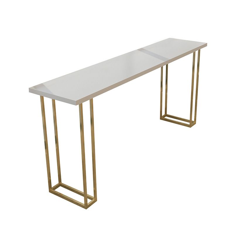 1/2/5 Pieces Luxurious Rectangle Pub Table Set Wooden Counter Table with High Stools