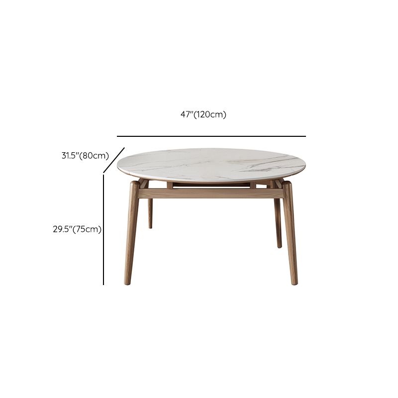 Home Dinner Room Kitchen Table Stone Extendable Dining Table