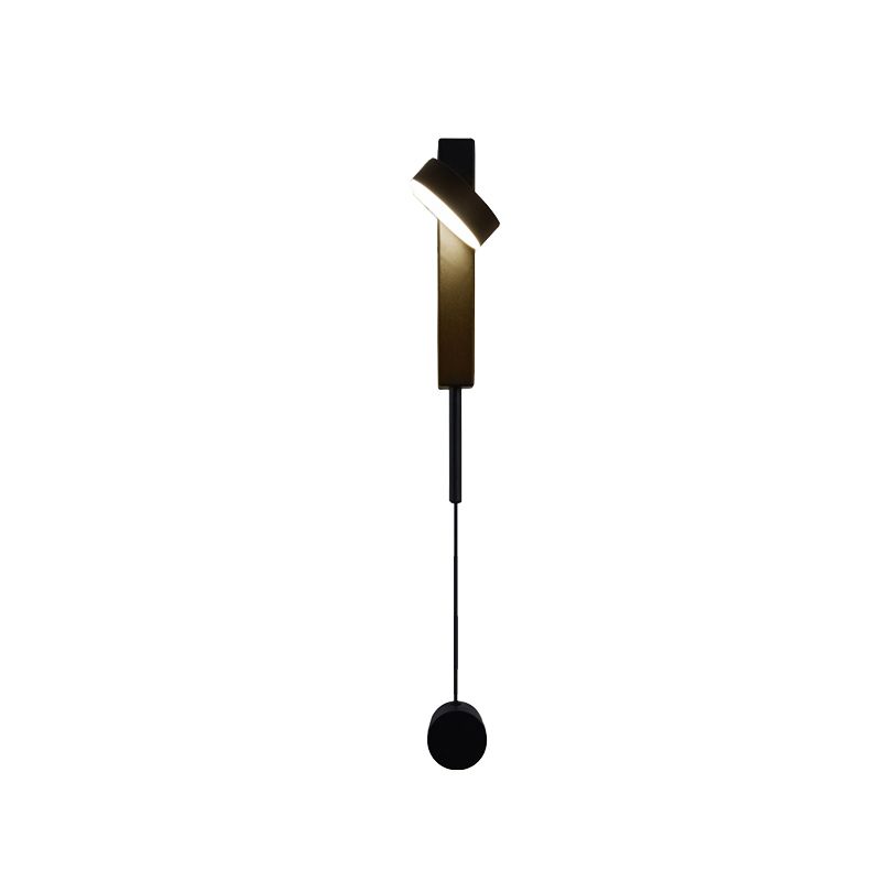 Modern Simple Metal Wall Light Rotatable Circle Shape Wall Lamp for Living Room