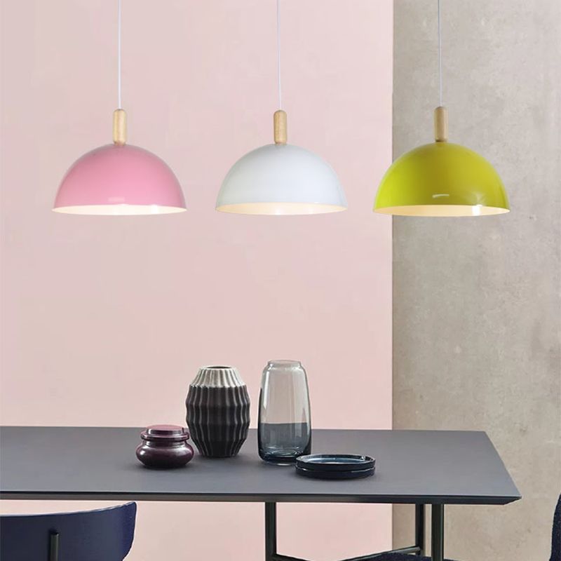 Kegelform hängende Beleuchtung moderner Metall 1 Licht Anhängerlampe für den Kindergarten