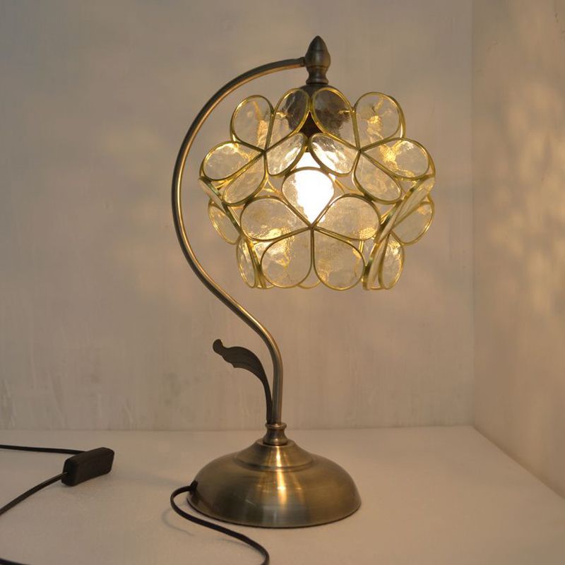 Bloementafel licht eenvoud stijl metalen nachttafellamp voor slaapkamer