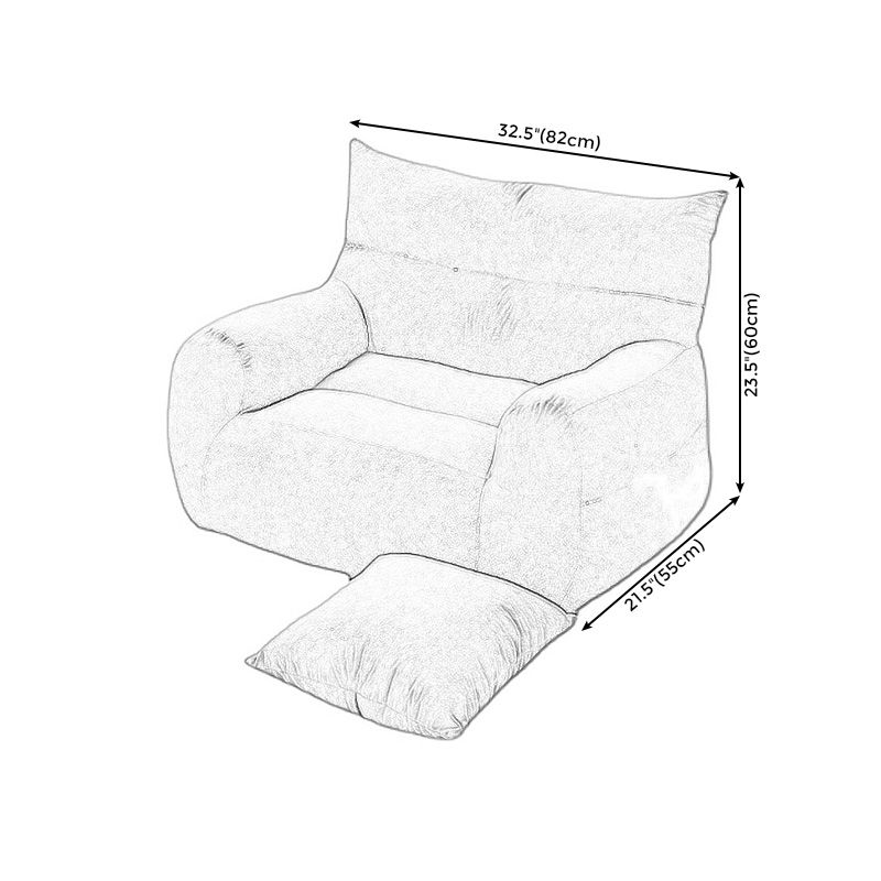 Faux Leather Arm Chair 32.2" L x21.6" W x23.6" H Arms Included Chair for Living Room