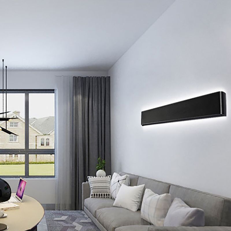 Zeitgenössische Wandleuchte gerade Form LED -Wandleuchten mit Aluminium für Schlafzimmer