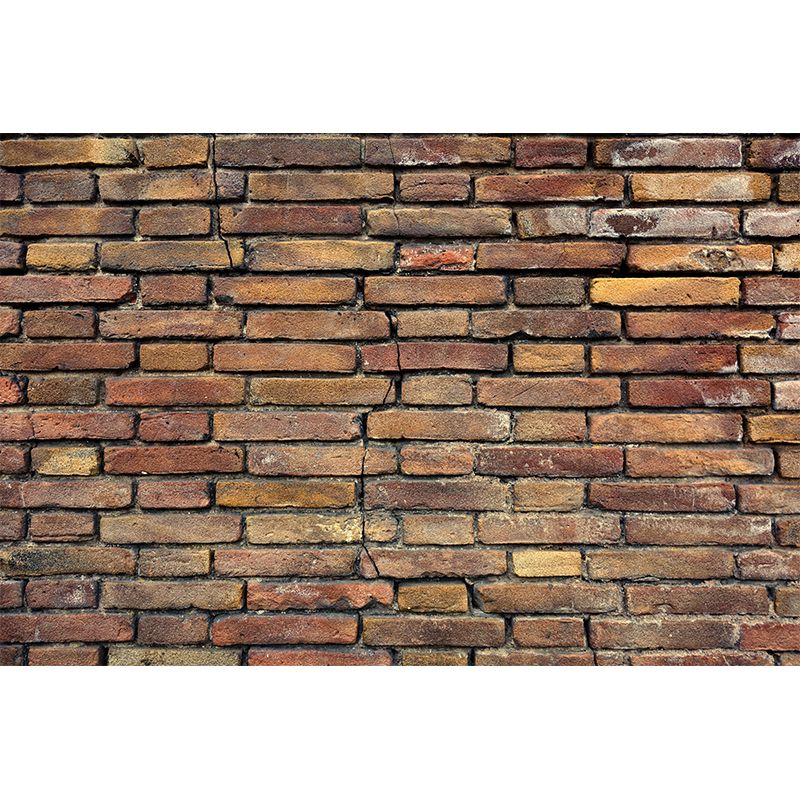 Horizontal Photography Brick Wall Mural Environment Friendly Wallpaper for Home Decor
