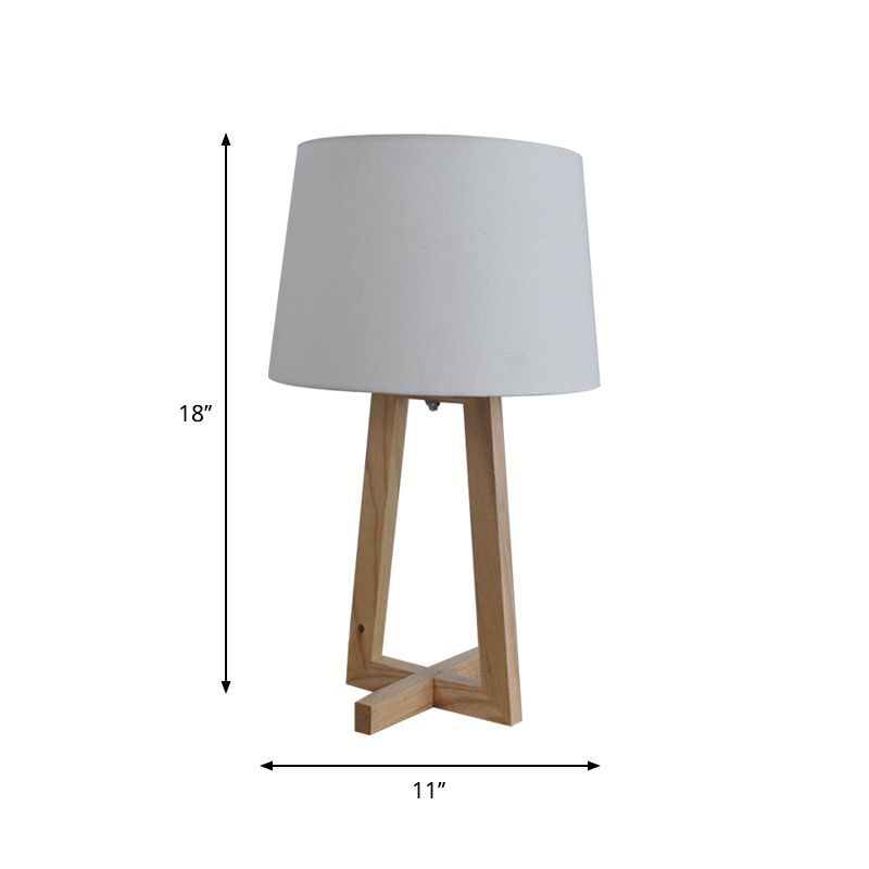 Tavolino da tavolo da tavolino minimalismo tessuto a 1 testa in legno a 2 zampe da comodino per la sala per bambini
