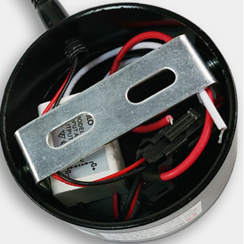 1 Light Round Wall Sconce Modern Style Metal Wall Mounted Reading Lights