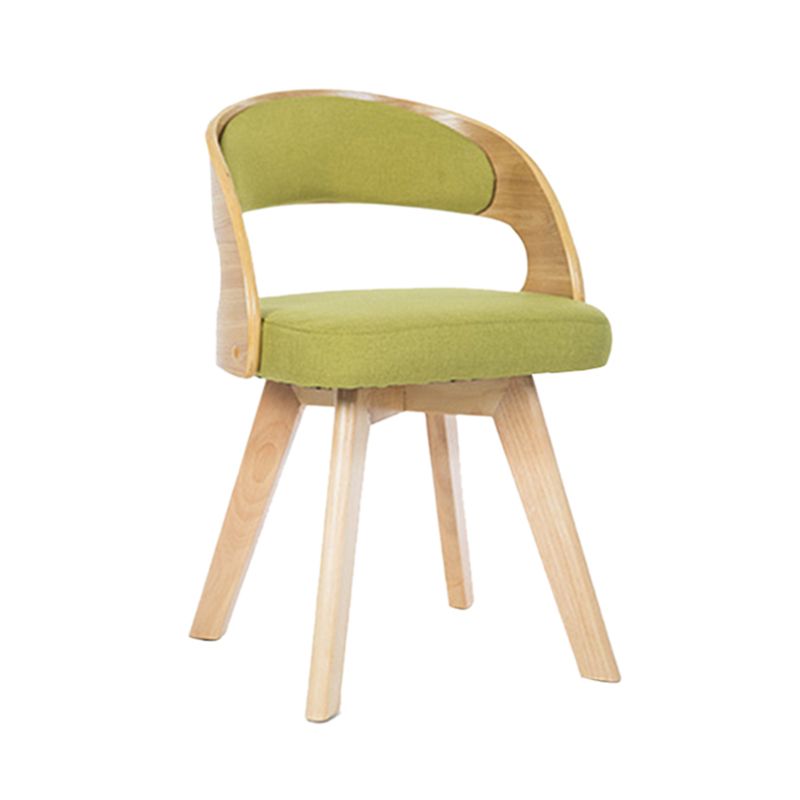 Contemporary Swivel Side Dining Room Chair Open Back Chair for Home Use