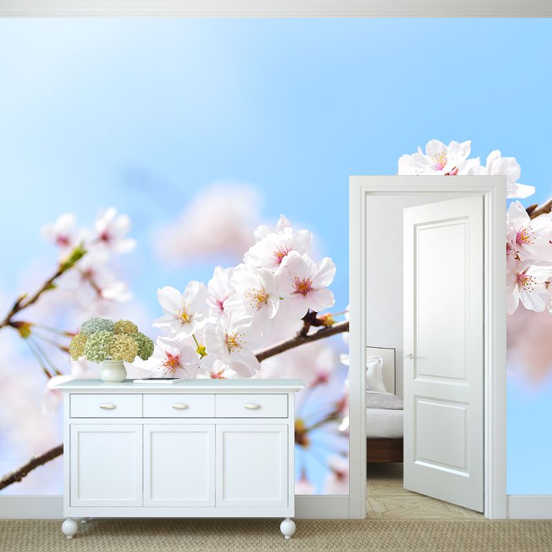 Home Decor Blossoming Flower Mural Wallpaper Customized Modern Wall Covering for Girls Room