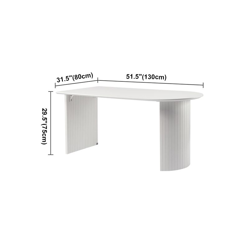 Modern Style Dining Table Double Pedestal Dining Table for Home Use