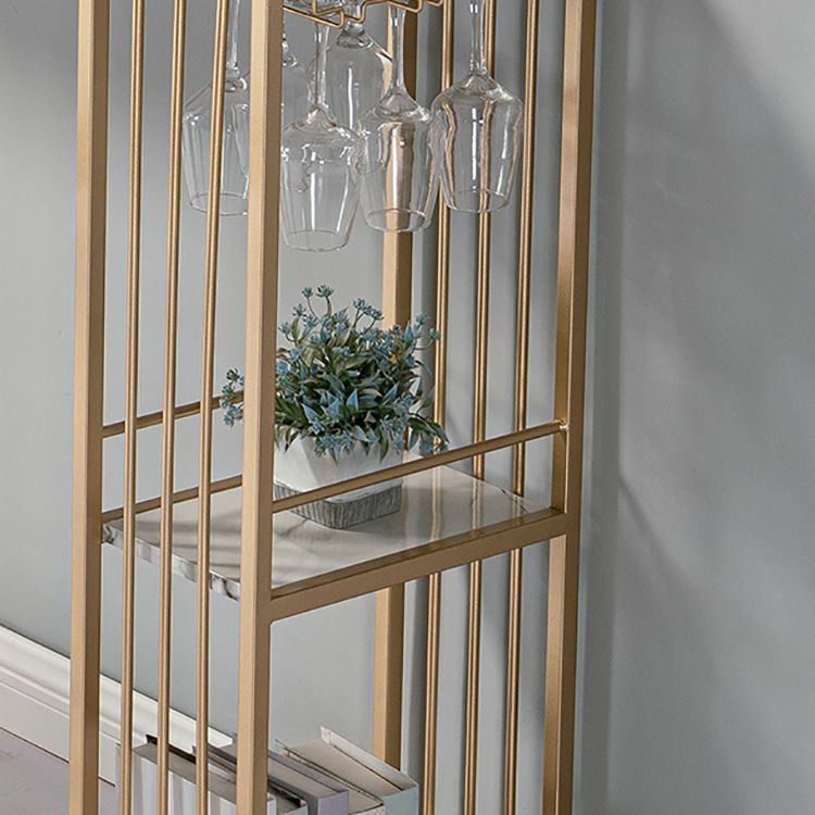 Rectangle Counter Wine Table Faux Marble Counter Height Dining Table