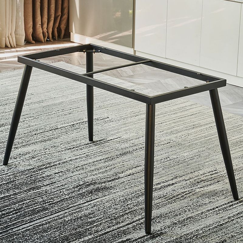 Sintered Stone Rectangle Dining Table Industrial Dining Room Table