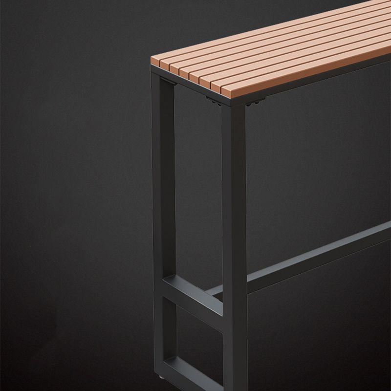 Rectangle Bar Dining Table Industrial Wood Counter Height Dining Table