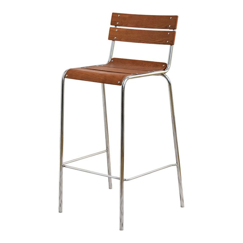 Contemporary Living Room Bar Stools Metal Stackable Counter Stool