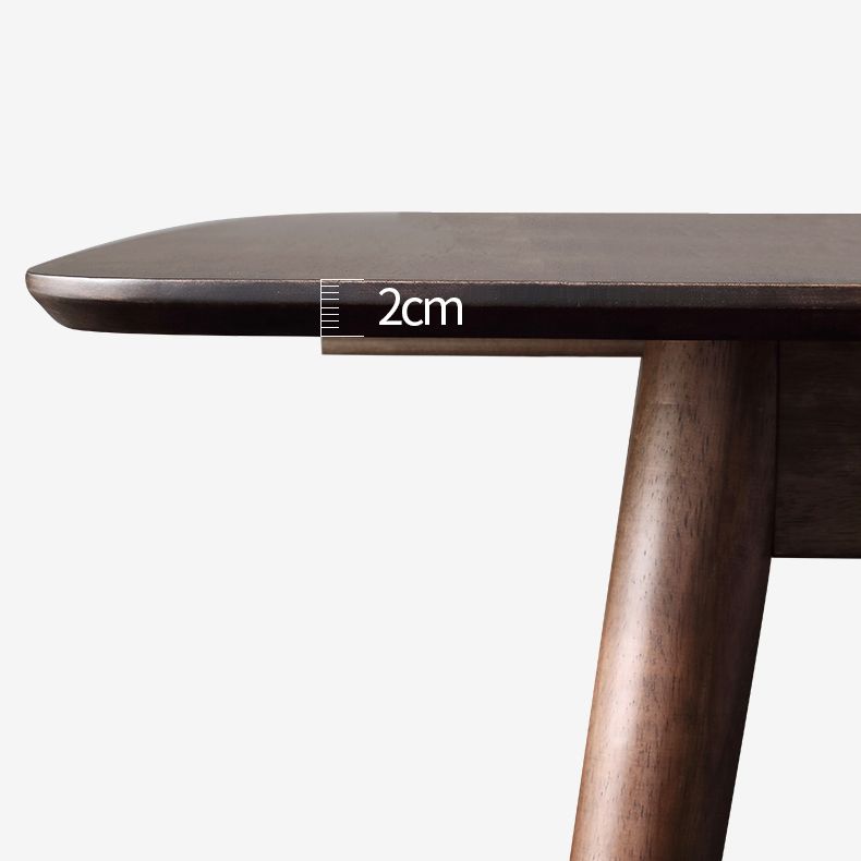 Mesa de comedor rectable extensible moderna mesa de madera de roble ajustable con 4 patas