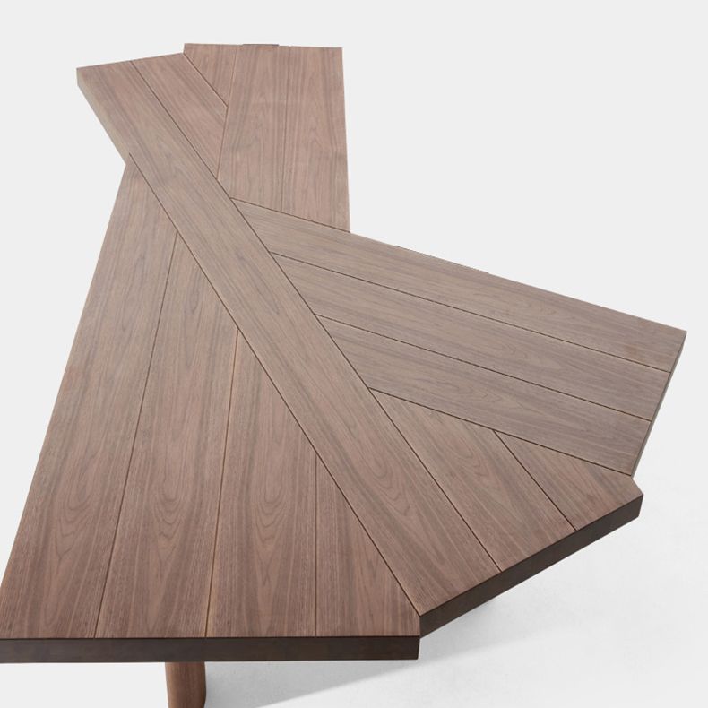 Modern Black and Bround in Wood Counter Table Specialty Dining Table for Kitchen