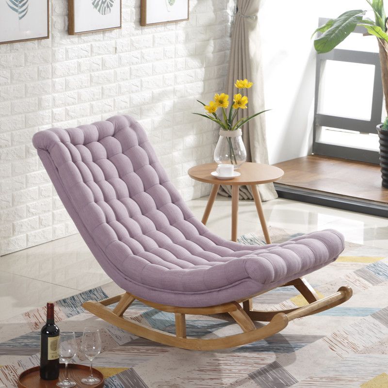 Contemporary Indoor Rocking Chair Nursery Sofa Rocking Chair with Ottoman