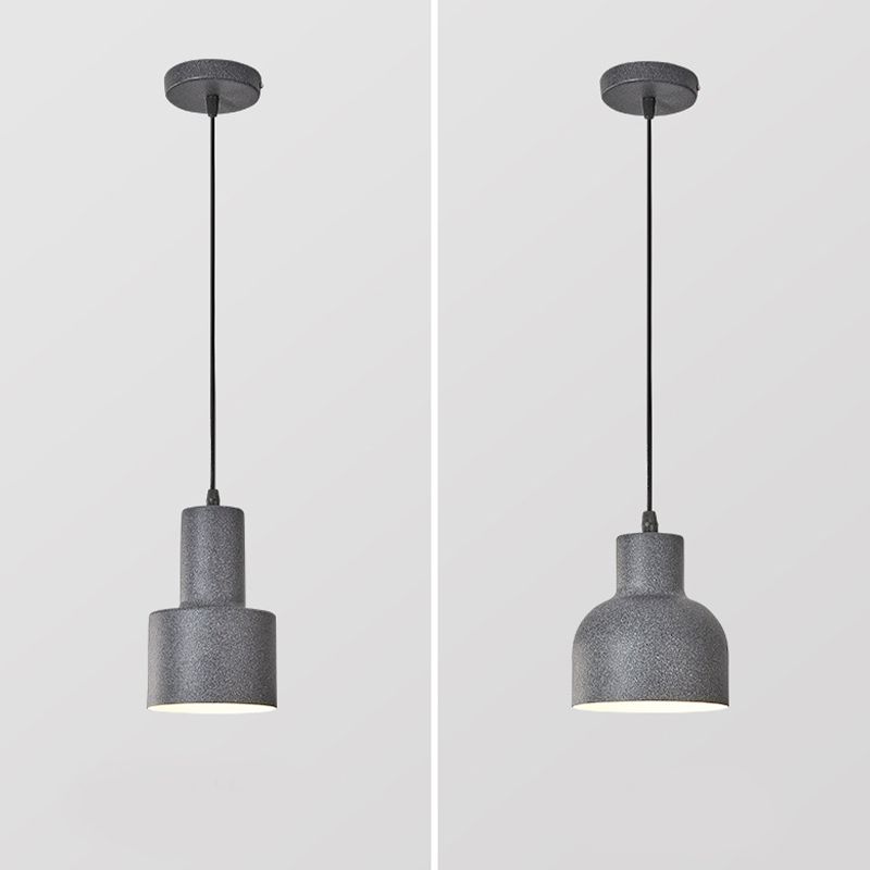 Géométrique Small Pendant Lightture Metal 1 Bulbe Nordic Hanging Light pour le chevet