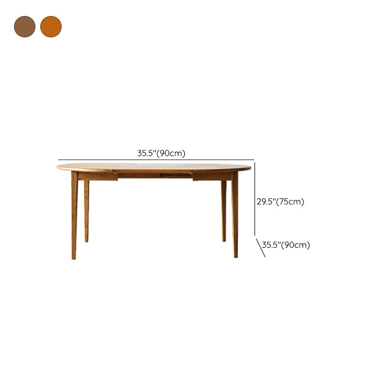 Extendable Dining Table Solid Wood Dining Table for Dining Room